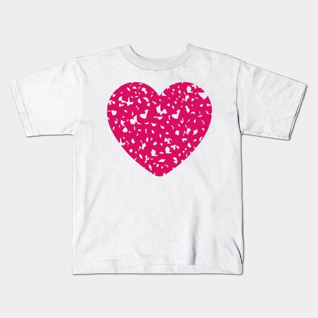 Distressed Heart Kids T-Shirt by Satic